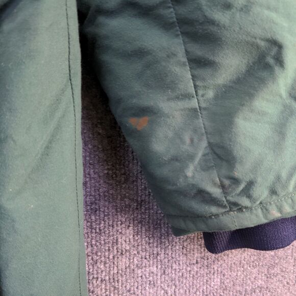 Eddie Bauer Men's Gore-Tex Goose Down Hooded Jacket Green Medium Ridge Line VTG - Picture 5 of 16